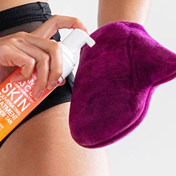 ⭐️ $10 - BUNDLE of 2 MITTS ⭐️ MINETAN FLAWLESS TANNING MITT FACE & BODY - Picture 3 of 7